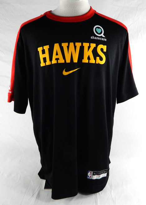 2024-25 Atlanta Hawks Terance Mann #14 Game Used Black Shooting Shirt XL 648