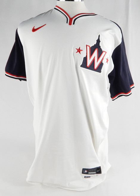 2024 Washington Nationals Trey Lipscomb #38 Game Issued White Jersey DC Alt 46 3