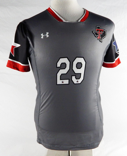 2022 Texas Tech Red Raiders #29 Game Used Grey Jersey Womens Soccer M 681