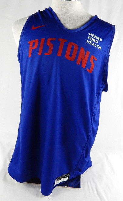2023-25 Detroit Pistons #39 Game Used Blue Practice Jersey Henry Ford Patch L 6