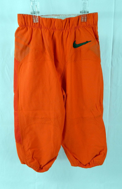 Miami Hurricanes #83 Game Used Orange Football Pants 26 379