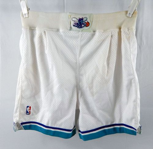 1991-92 Charlotte Hornets Game Issued White Shorts 36 430