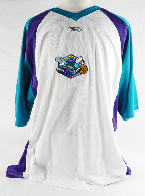 2000s Charlotte Hornets Game Issued White Shooting Shirt 3XL 723