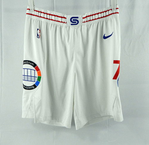 2024-25 Philadelphia 76ers Alex Reese #65 Game Used White Shorts City Ed XL 40 4