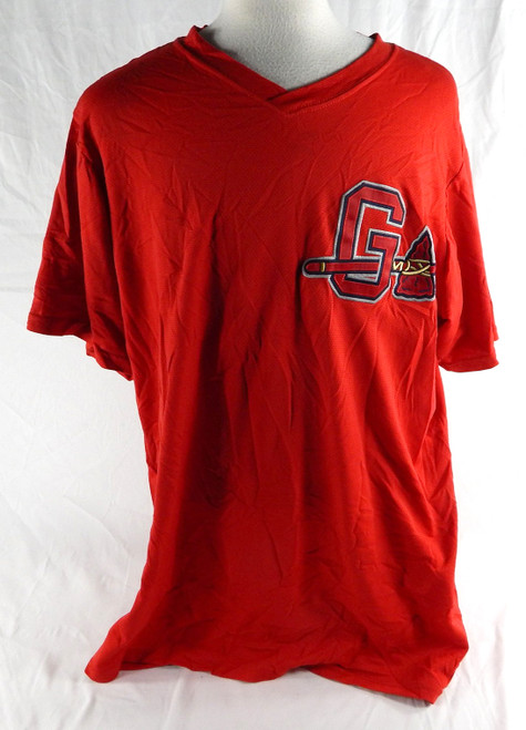 Gwinnett Braves #43 Game Used Red Jersey XXL 910