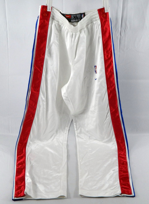 2002-03 Detroit Pistons Richard Hamilton #32 Game Used White Warm Up Pants XL 71