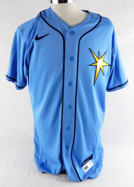 2023 Tampa Bay Rays Alex Jackson Game Issued Blue Jersey 46 054