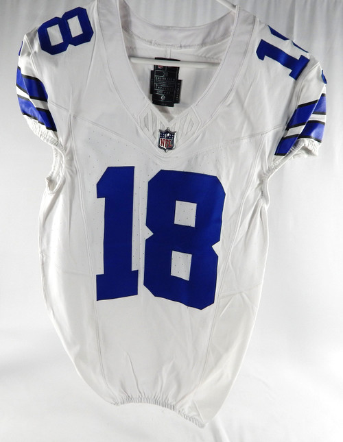 2023 Dallas Cowboys Jalen Tolbert #18 Game Issued White Jersey 38 DP87590