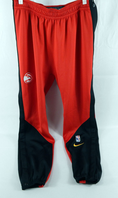 2024-25 Atlanta Hawks Garrison Mathews #24 Game Used Red Warm Up Pants L 471