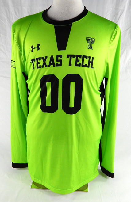 2020 Texas Tech Red Raiders #0 Game Used Green Jersey Womens Soccer L 728