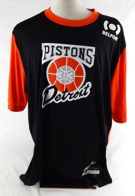 2024-25 Detroit Pistons Game Issued Black Shooting Shirt Bad Boys City XXL 129