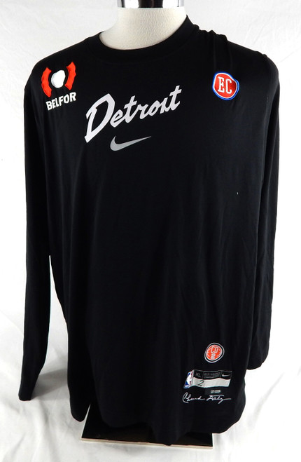 2023-24 Detroit Pistons Cade Cunningham #2 Game Used Black Shoot Shirt Bad Boys