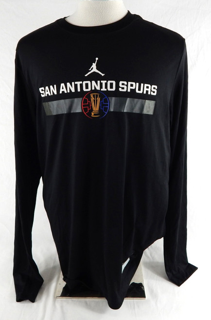 2024-25 San Antonio Spurs Sidy Cissoko #25 Game Used Black Shirt NBA Cup XL 808