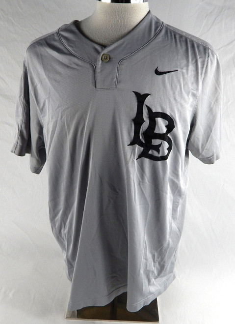 2021 Long Beach State Dirtbags #12 Game Used Grey Jersey Baseball XL 623