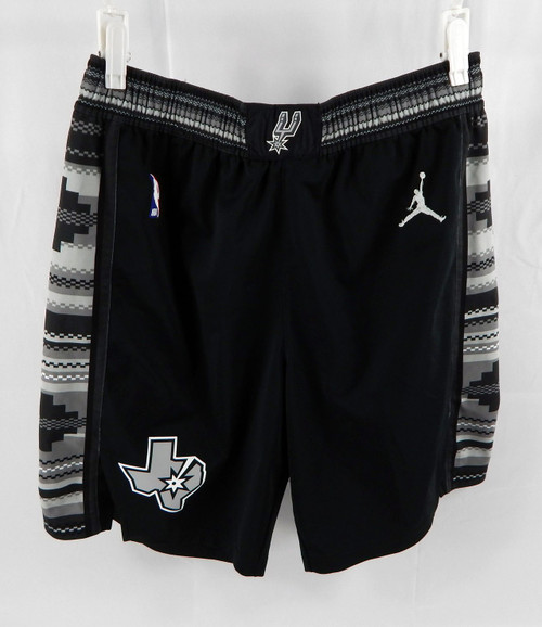 2024-25 San Antonio Spurs Julian Champagnie #30 Game Used Black Shorts Statement