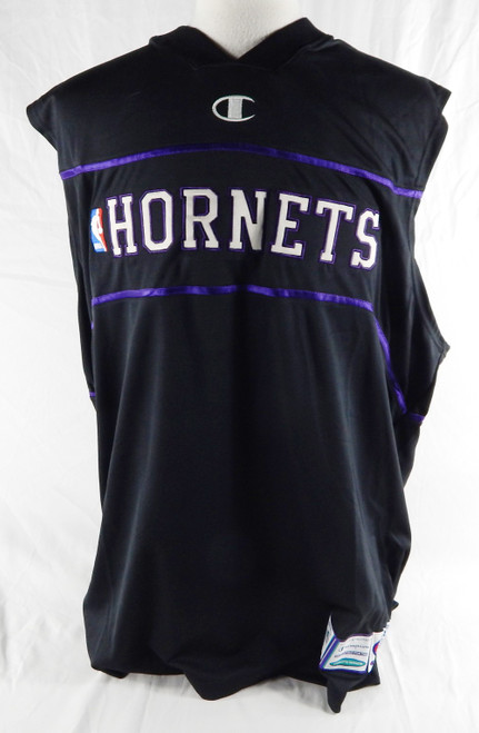 1990s Charlotte Hornets Game Issued Black Tank Top Shirt XXL 512