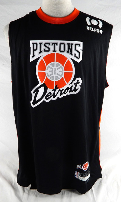 2024-25 Detroit Pistons Ron Harper Jr #13 Game Used Black Tank Top Shirt Bad Boy1