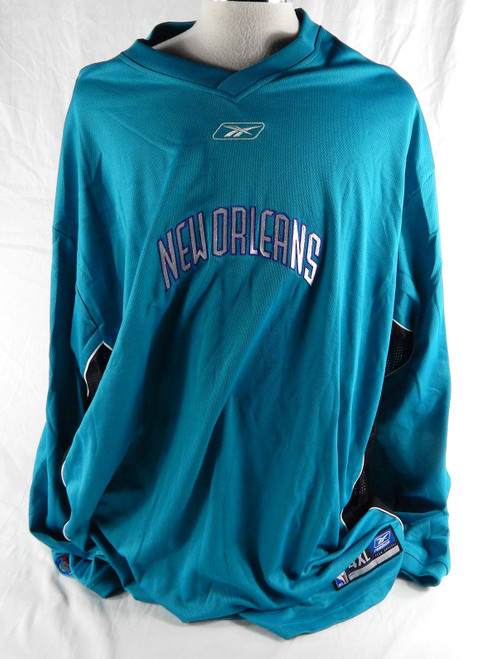 2000s New Orleans Hornets Game Issued Blue Shooting Shirt 4XL 534