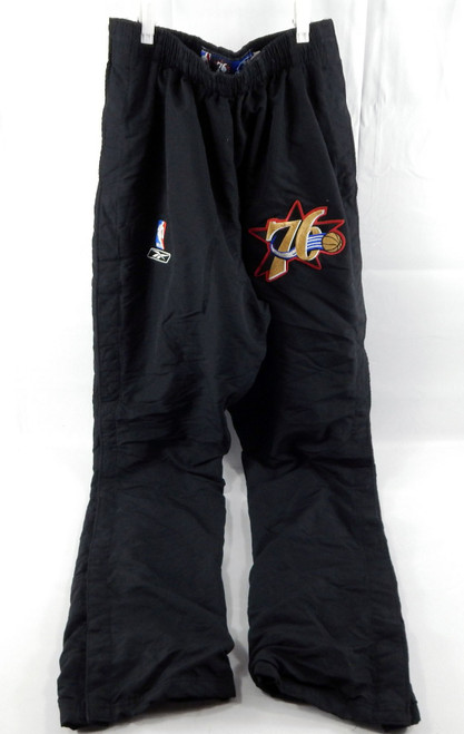 2004-05 Philadelphia 76ers Aaron McKie #8 Game Used Black Warm Up Pants 40 767