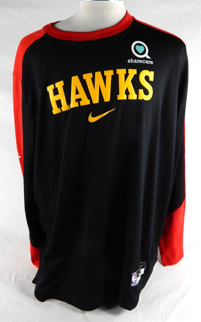 2024-25 Atlanta Hawks Mouhamed Gueye #18 Game Used Red Shooting Shirt XL 636