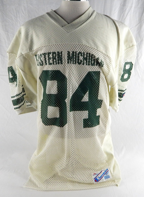 Eastern Michigan Eagles #84 Game Used White Jersey Football XL 221