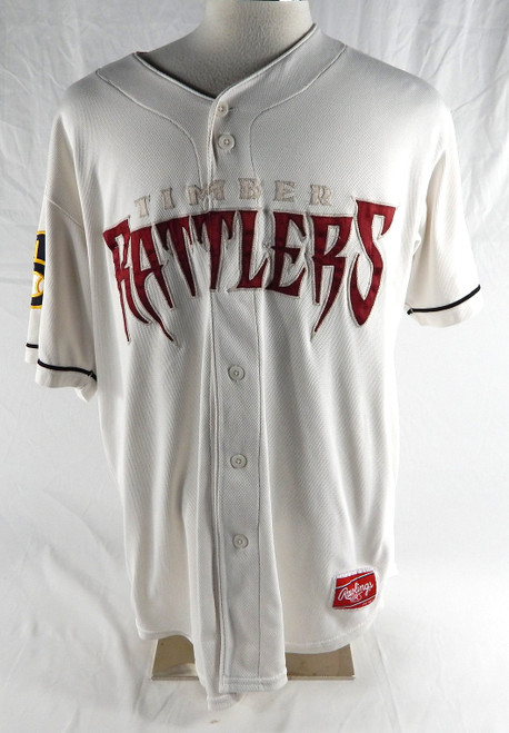 2024 Wisconsin Timber Rattlers Jesus Chirinos #24 Game Used White Jersey 46 290