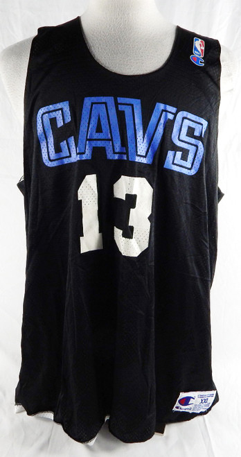 1990s Cleveland Cavaliers #13 Game Issued Black Practice Jersey XXL 955