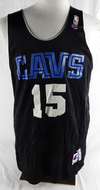 1990s Cleveland Cavaliers #15 Game Issued Black Practice Jersey XL 956
