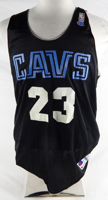 1990s Cleveland Cavaliers #23 Game Issued Black Practice Jersey XL 059