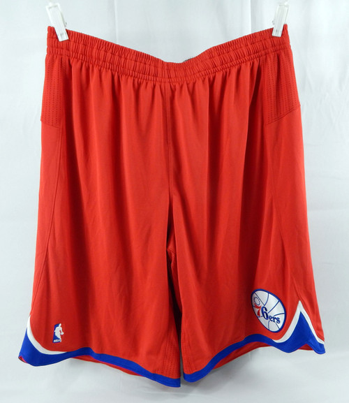 2013-14 Philadelphia 76ers Game Issued Red Shorts 4XL 294