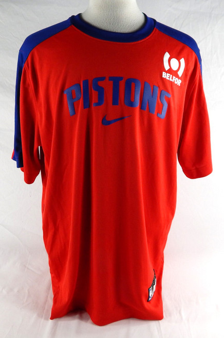 2024-25 Detroit Pistons Wendell Moore Jr #14 Game Used Red Shooting Shirt XL 344