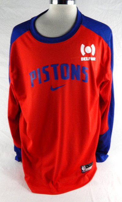 2024-25 Detroit Pistons Paul Reed #7 Game Used Red Shooting Shirt XL 355