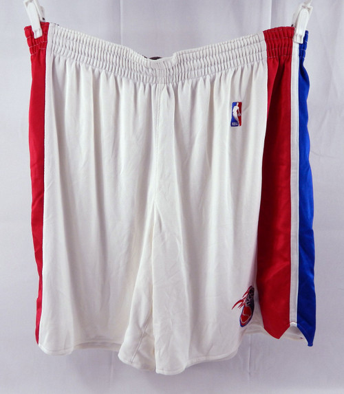 Detroit Pistons Game Issued White Shorts 48 057