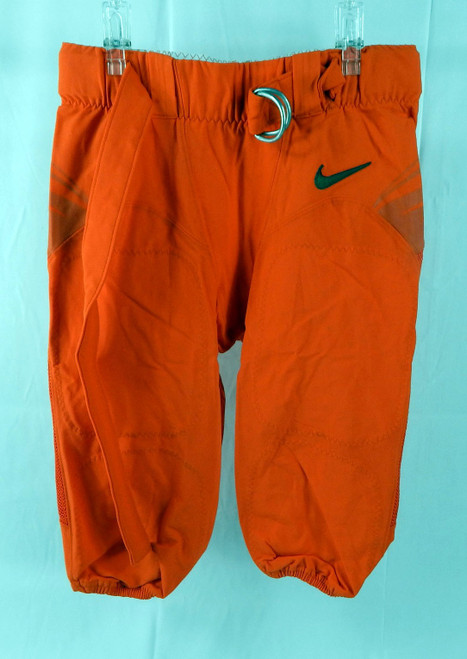 Miami Hurricanes #22 Game Used Orange Football Pants 34 380