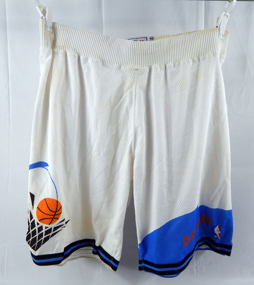Late 1990s Cleveland Cavaliers Game Issued White Shorts 42 387