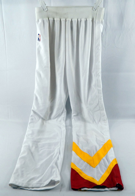 1990-91 Atlanta Hawks Game Issued White Warm Up Pants 36 435