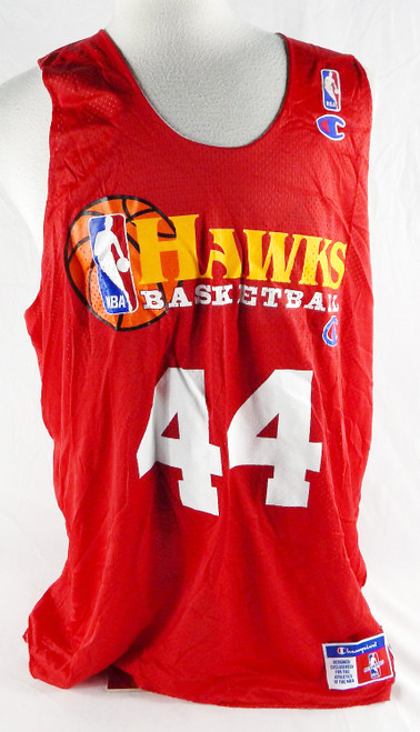1990s Atlanta Hawks #44 Game Issued Red Practice Jersey XXL 705