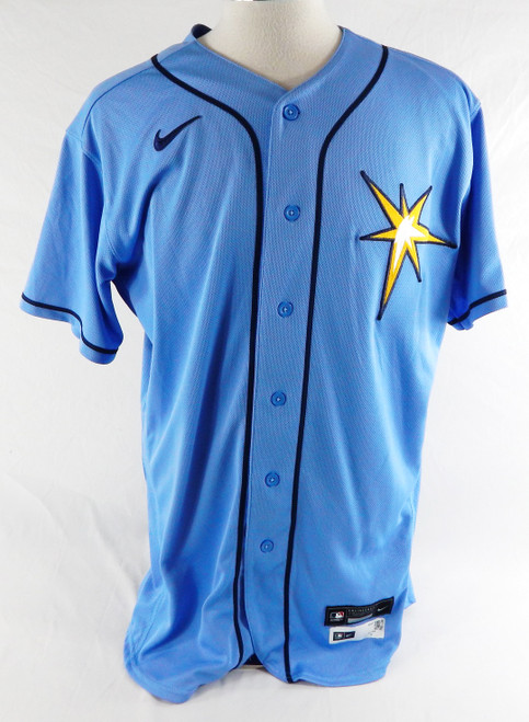 2022 Tampa Bay Rays David Hess #60 Game Used Blue Jersey 46 075