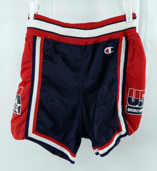 1990s Team USA Basketball Game Issued Navy Shorts 30 039