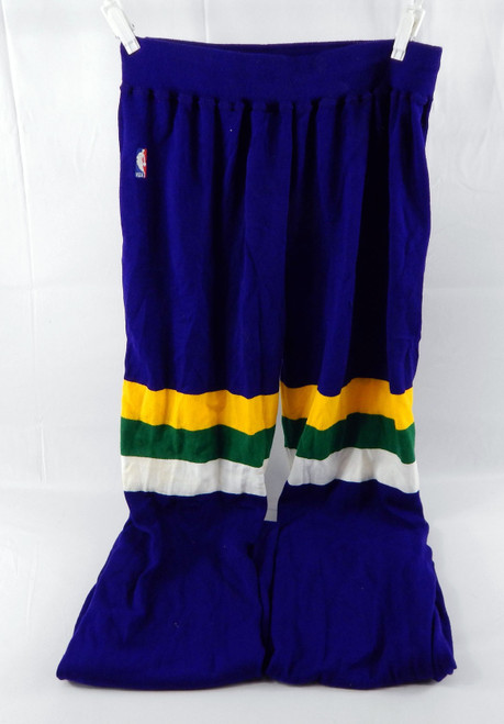1990-91 Utah Jazz Chris Munk #44 Game Used Pruple Warm Up Pants 40 084