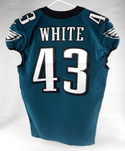 2021 Philadelphia Eagles Kyzir White #43 Game Used Green Jersey 42 DP71373