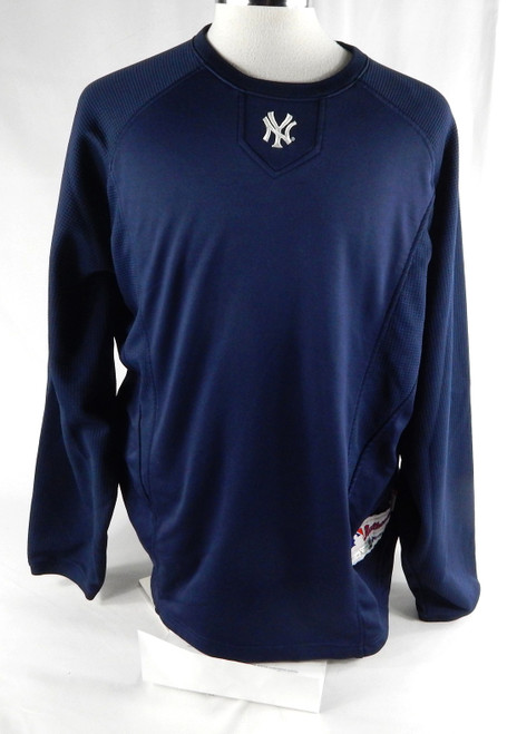 2011 New York Yankees Jorge Posada #20 Game Issued Pos Used Navy Pullover Shirt