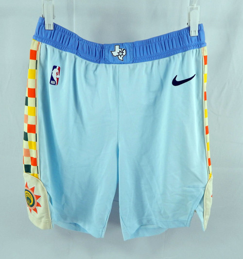 2024-25 San Antonio Spurs Malaki Branham #22 Game Used Blue Shorts City L 38 646