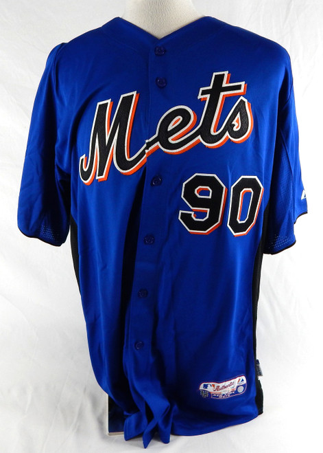 2011 New York Mets Tomlin #90 Game Issued Blue Jersey ST BP 48 429