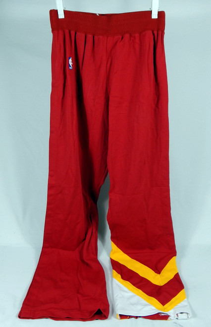 1988-89 Atlanta Hawks #41 Game Used Red Warm Up Pants 36 831