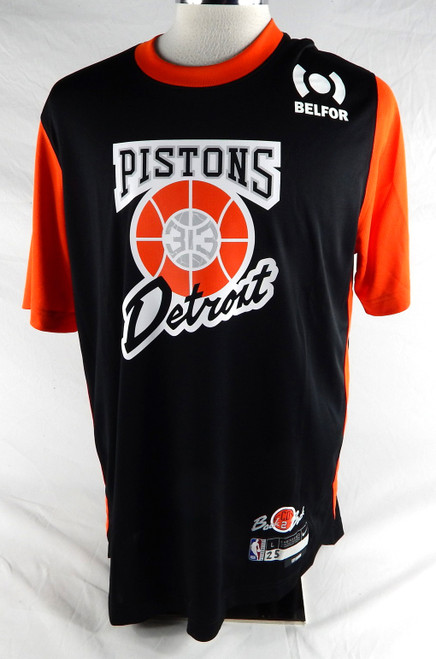 2024-25 Detroit Pistons Marcus Sasser #25 Game Used Black Shoot Shirt Bad Boys 2