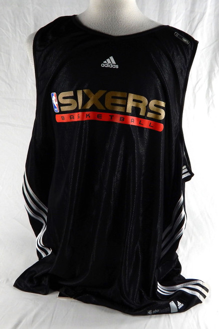 2000s Philadelphia 76ers Game Used Black Practice Jersey 4XL 865