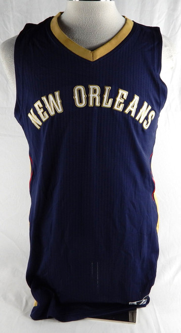 2014-15 New Orleans Pelicans Blank Game Issued Navy Jersey M 922