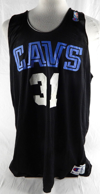 1990s Cleveland Cavaliers #31 Game Issued Black Practice Jersey XXL 019