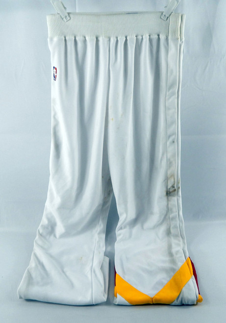 1990-91 Atlanta Hawks Game Issued White Warm Up Pants 36 433